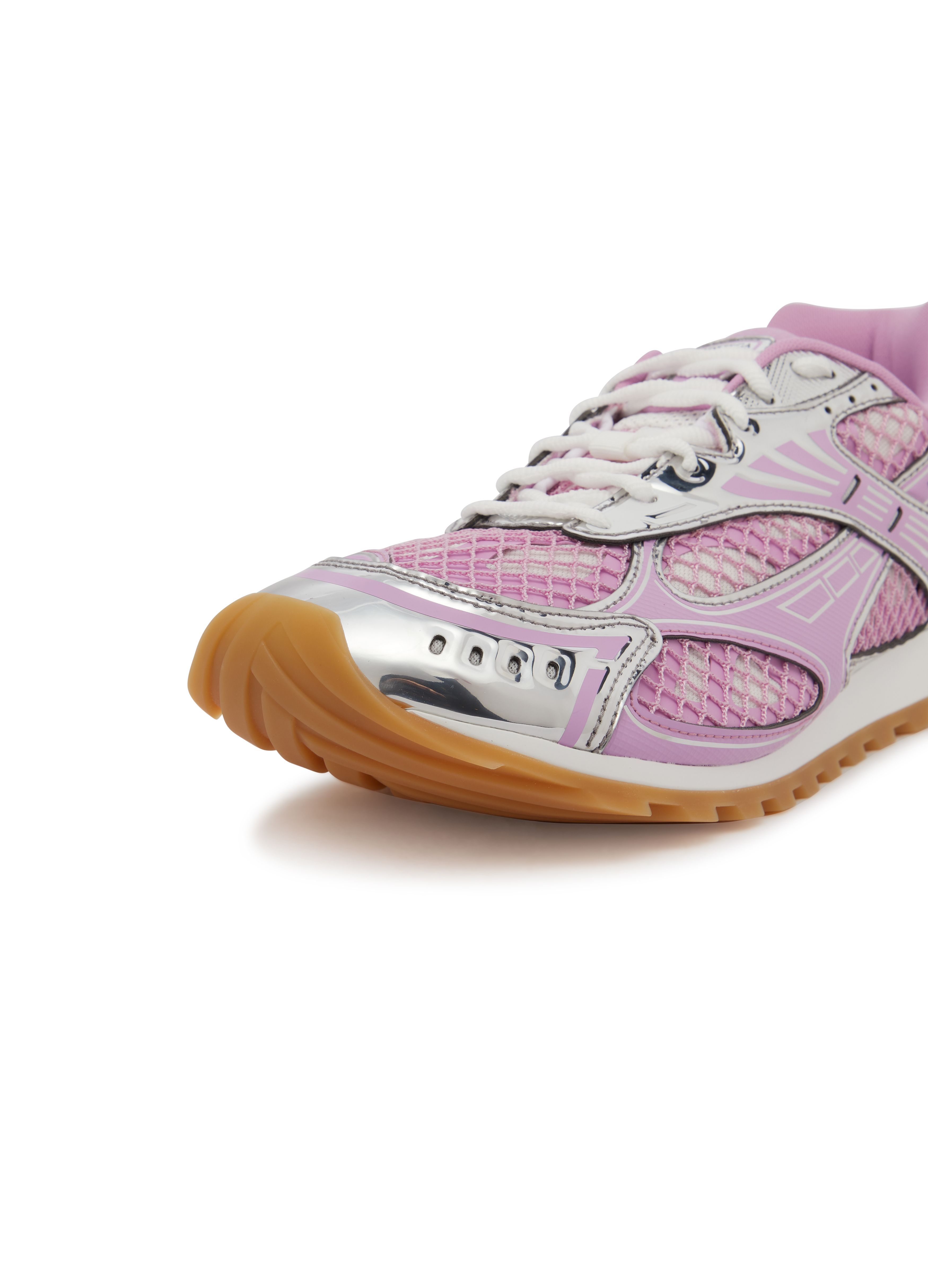Shop Bottega Veneta Laced Sneakers In Multicolor