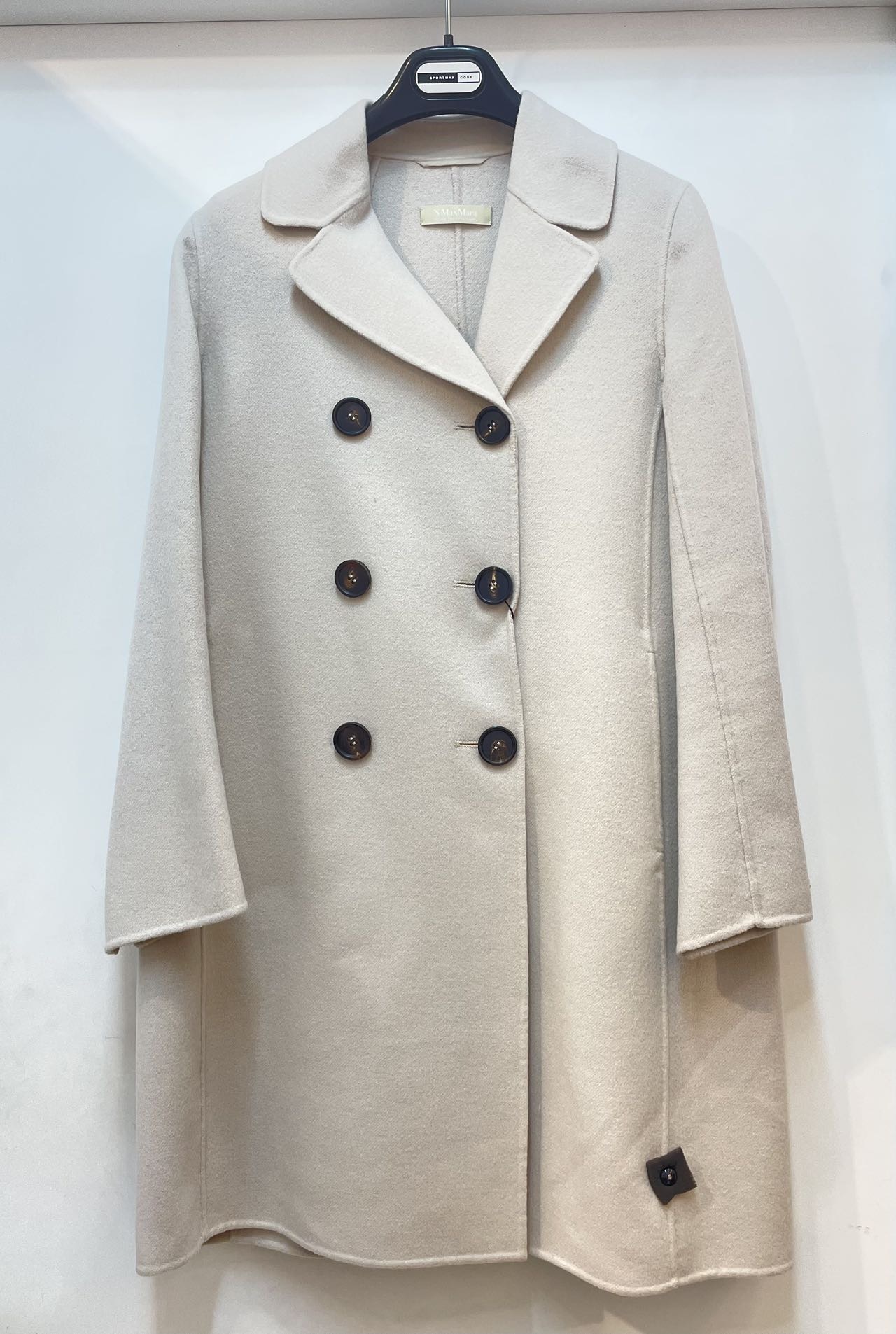 Max Mara Long-sleeved Coat In White
