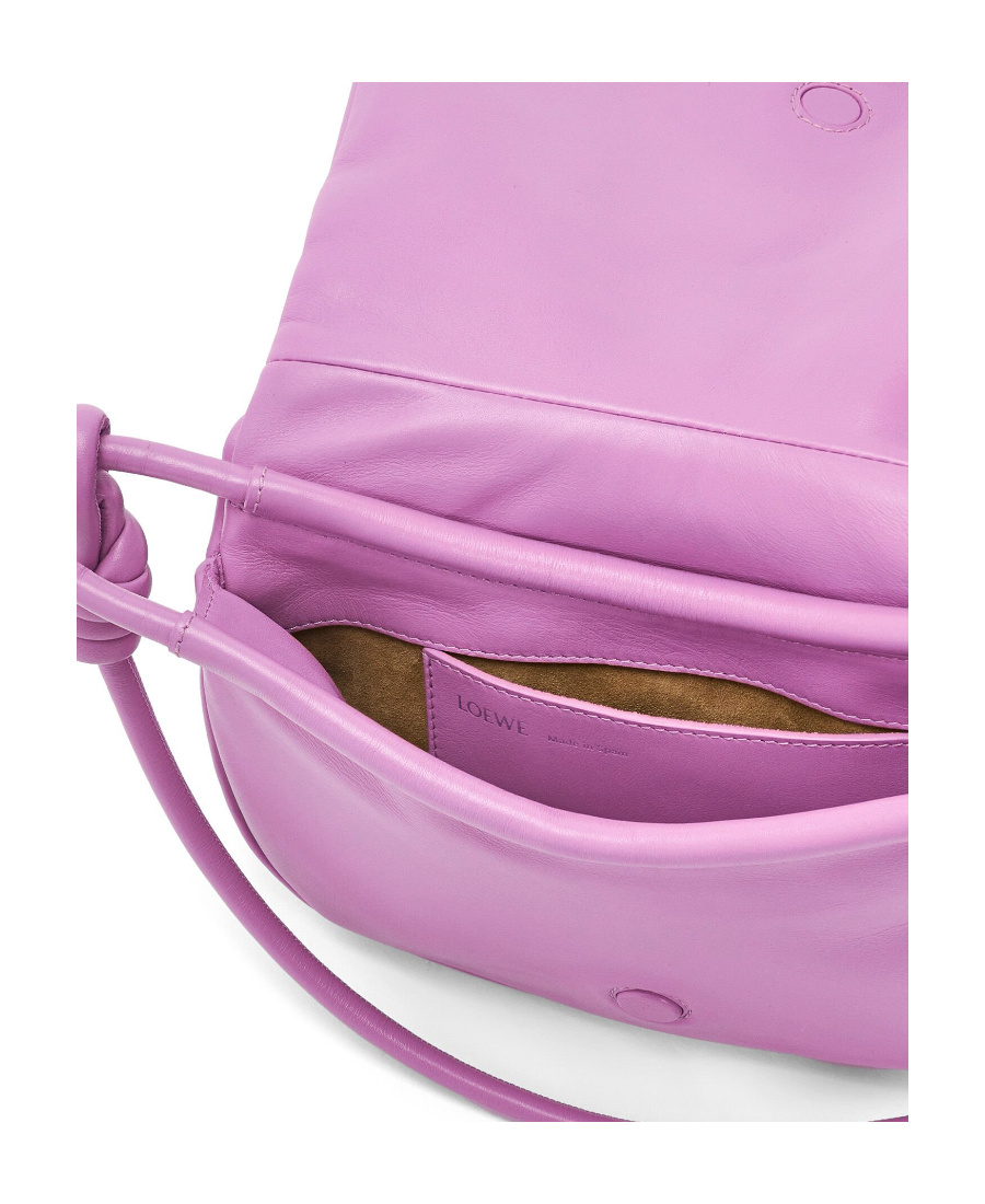 Loewe Small Cubi Anagram Jacquard Canvas And Leather Shoulder Bag In Pink