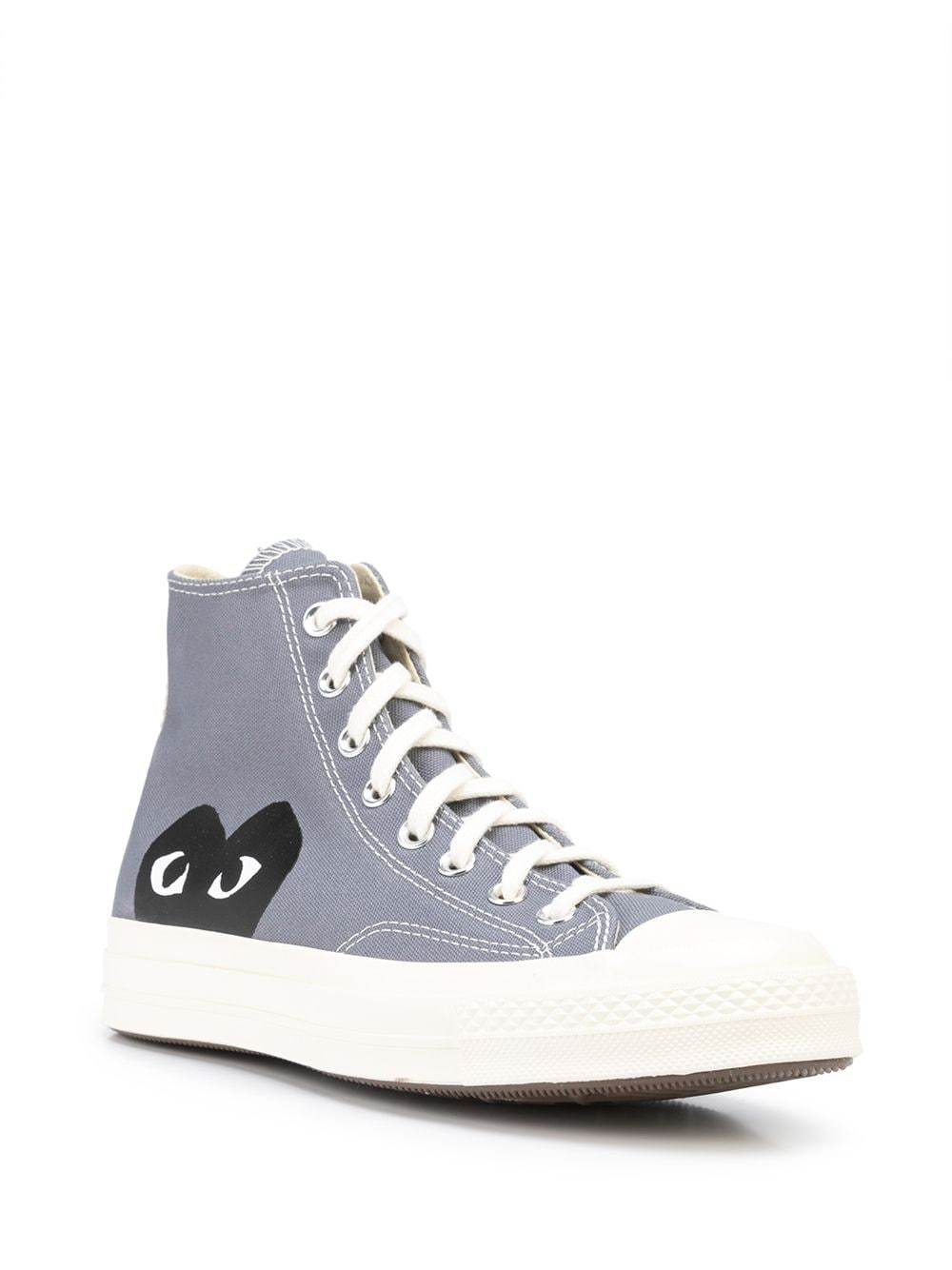 Shop Comme Des Garçons Play X Converse High-top Trainers In Gray