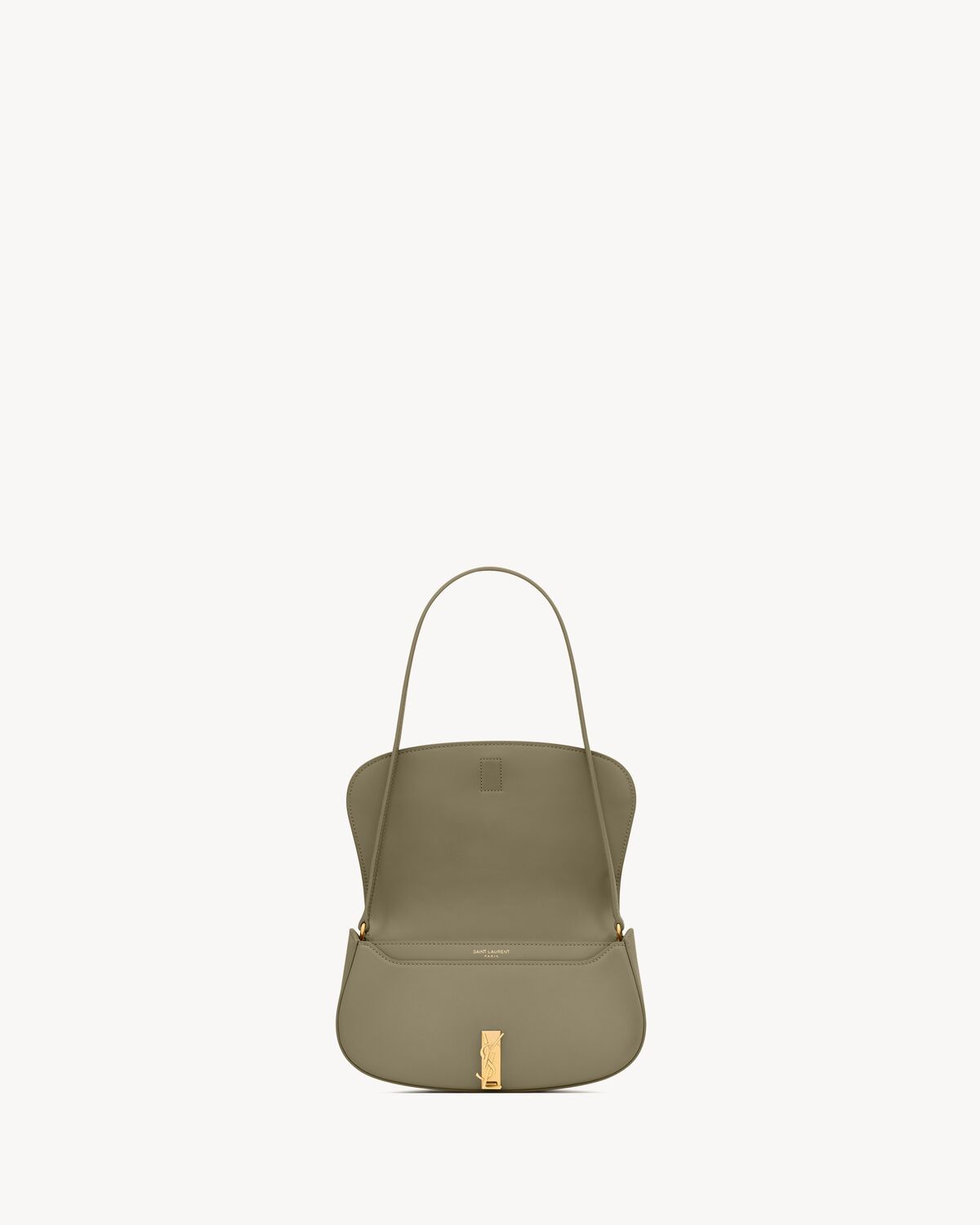 Saint Laurent Mini Voltaire In Box In Gray