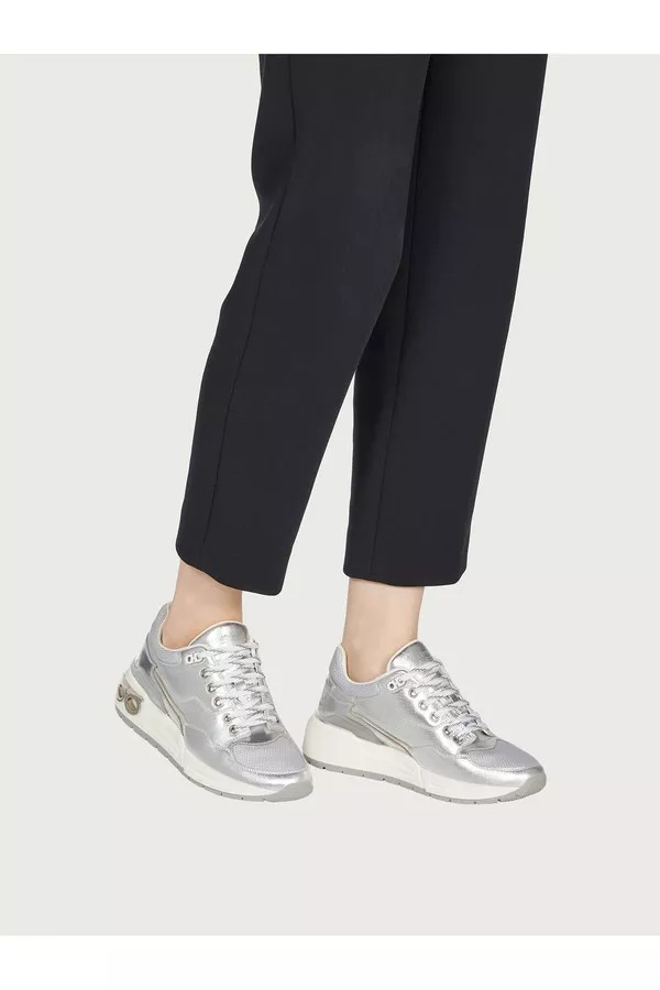 Ferragamo Leather And Fabric Low-top Sneakers