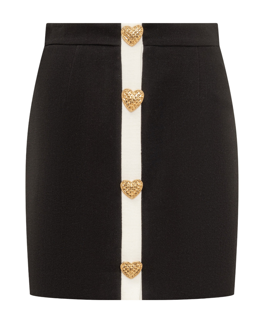 Moschino Heart-motif Mini Skirt In White
