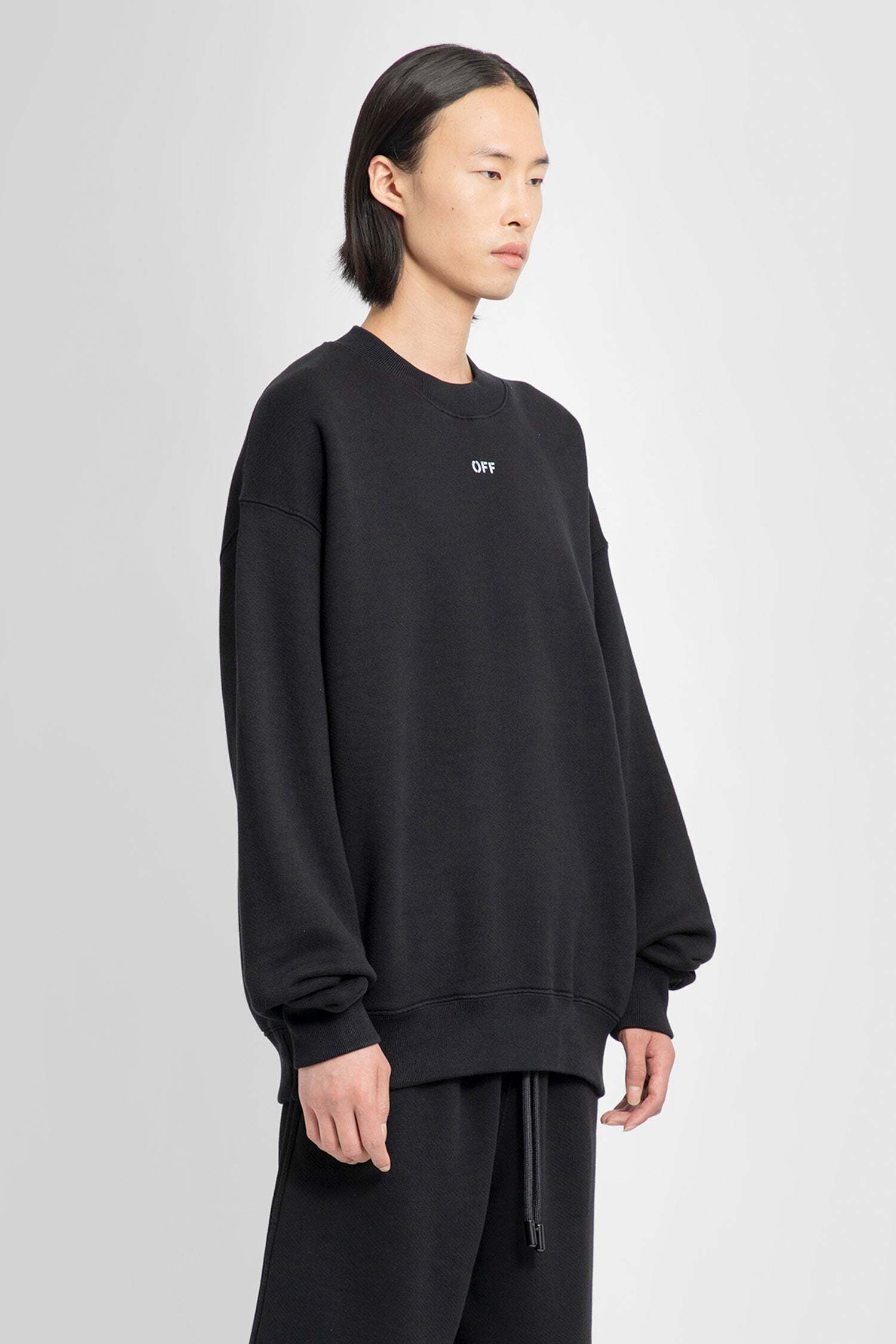 Shop Off-white Logo-print Cotton T-shirt In Black