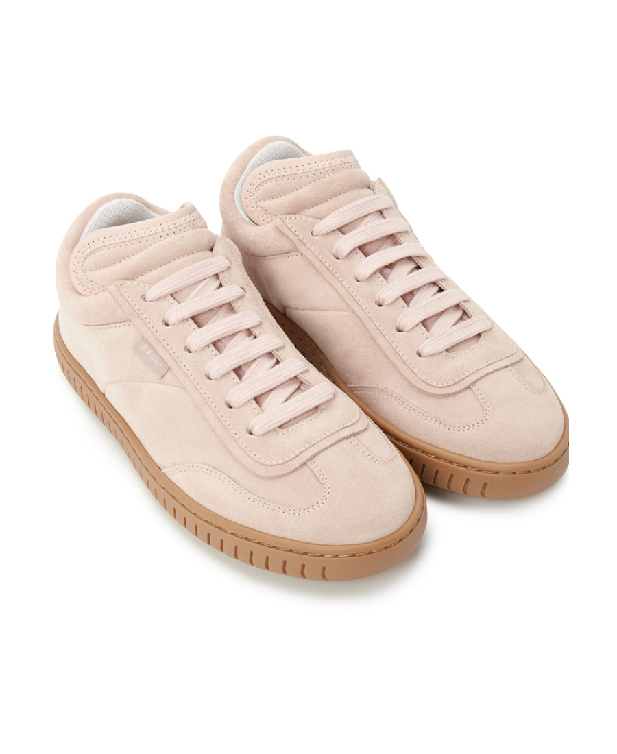 Shop Bally Round-headed Low-top Casual Shoes In Nude