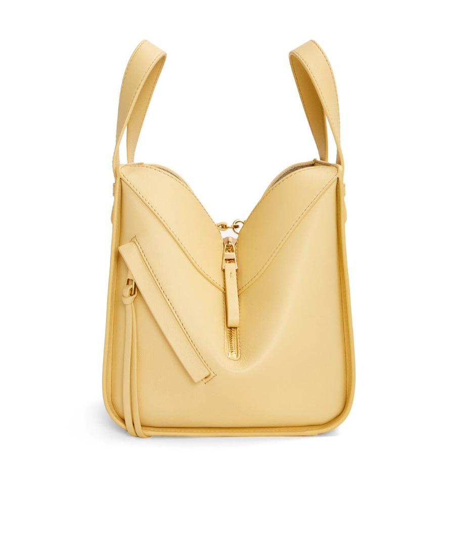 Loewe Hammock Logo Shoulder Bag In Nude