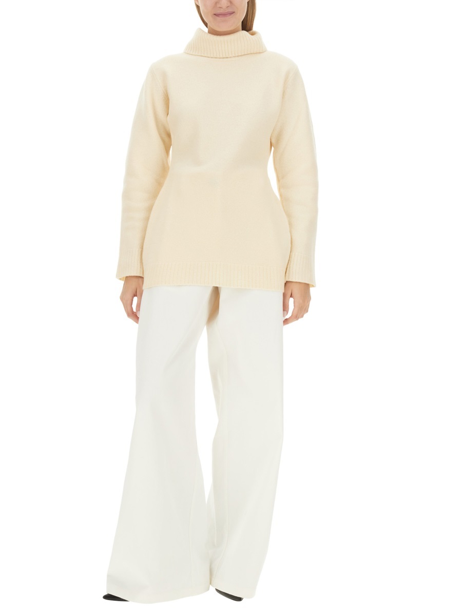 Jil Sander Turtleneck Shirt In Nude