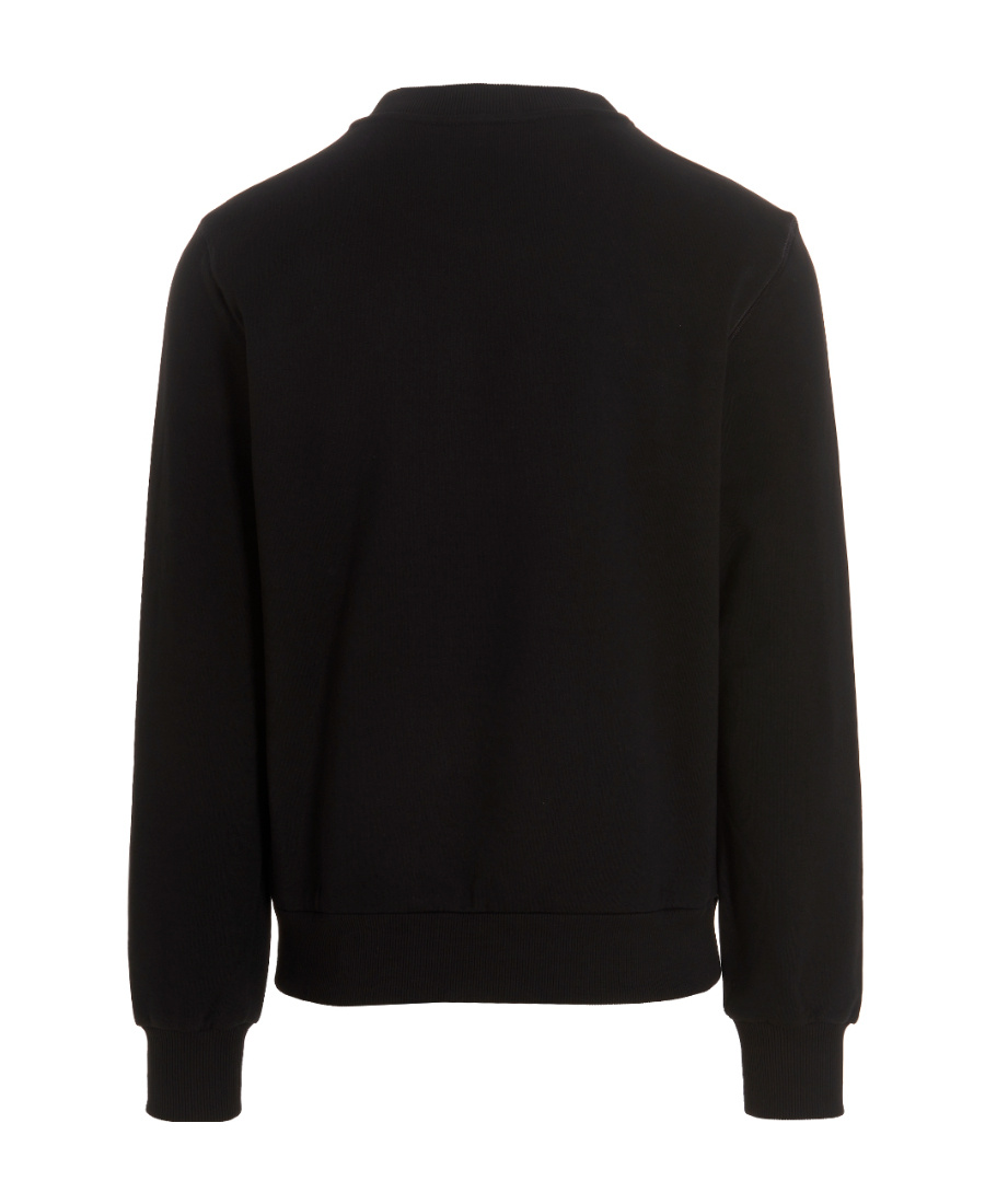 Dolce & Gabbana Cotton Sweatshirt With Frontal Logo In Black