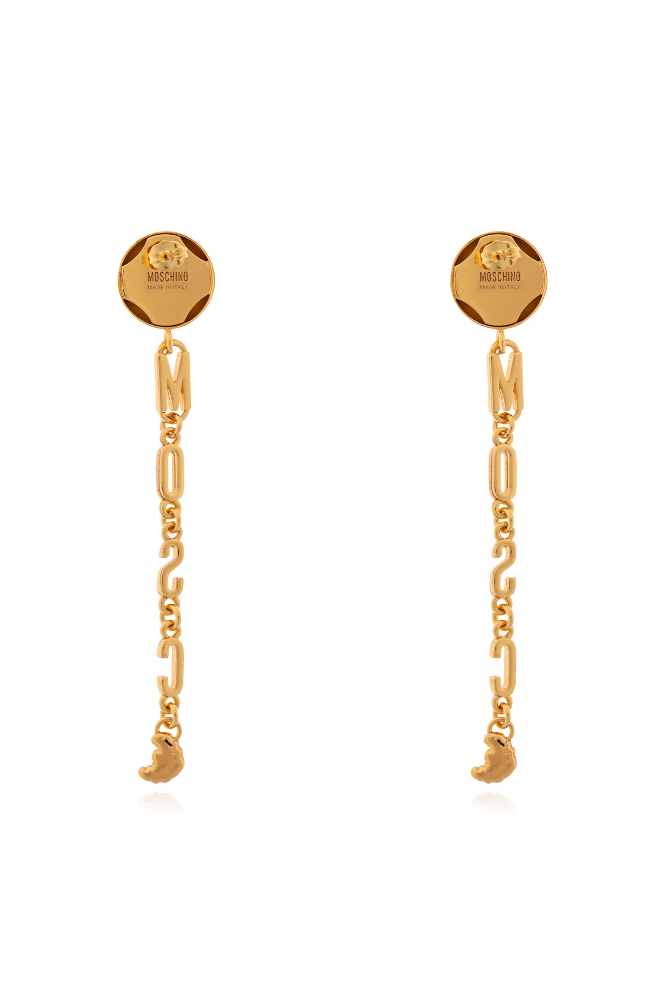 Moschino Earrings With Pendant In Gold