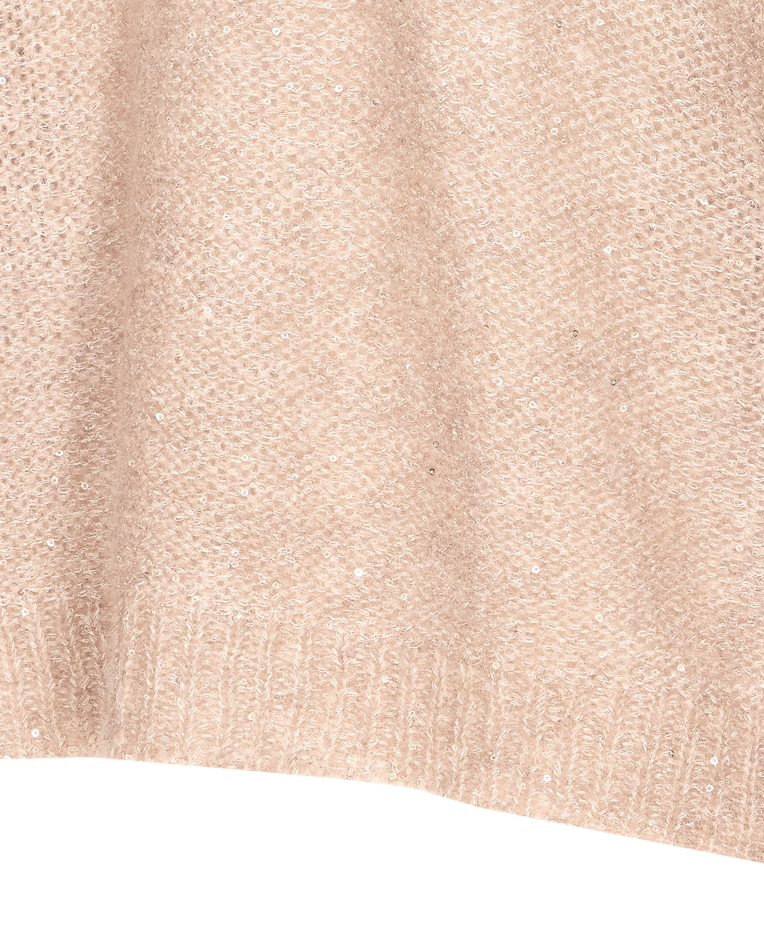 Roberto Collina High Neck Turtleneck Sweater Sequins In Neutral