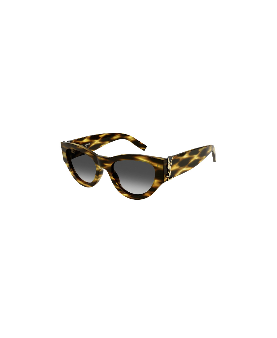 Saint Laurent Temple Cat-eye Sunglasses In Black