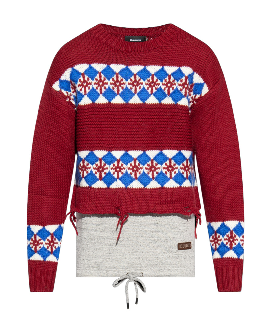Shop Dsquared2 Distressed-finish Wool Jumper In White