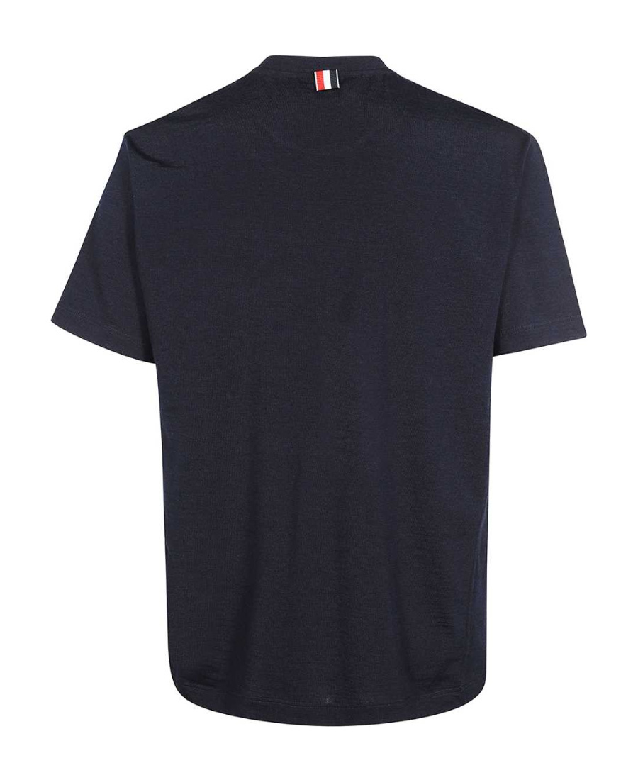 Thom Browne Relaxed Fit Tee Cotton T-shirt In Black
