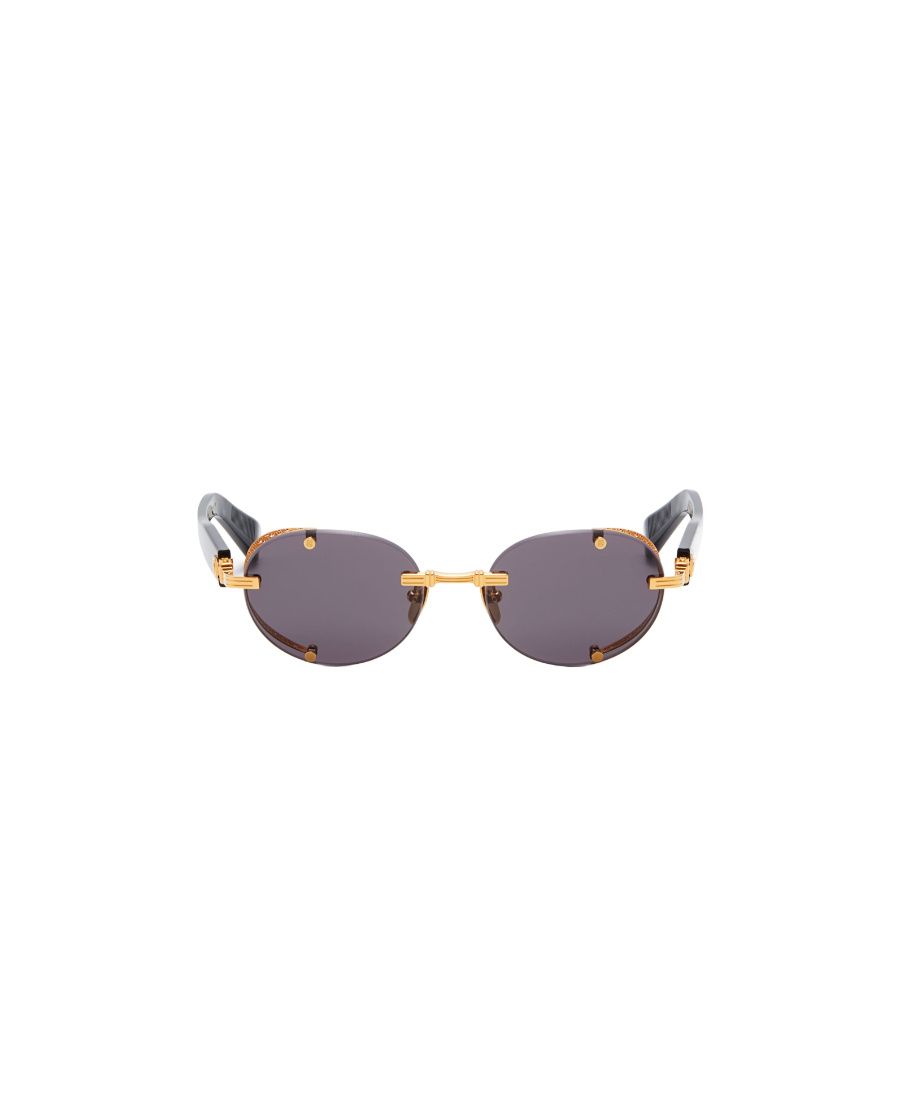 Balmain Elliptical Sunglasses In Gray