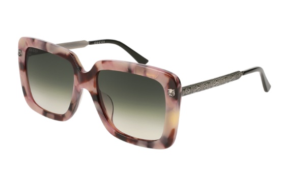Gucci Logo Details Sunglasses In Multicolor
