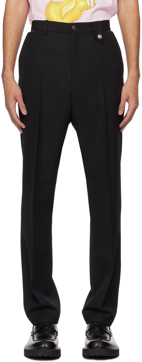 Egonlab Belt-loop Casual Pants In Black
