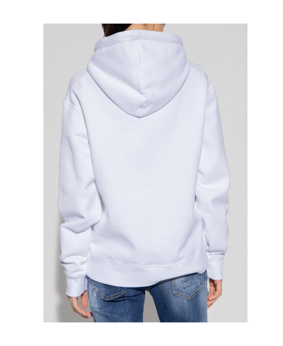 Dsquared2 Logo-print Hoodie In White