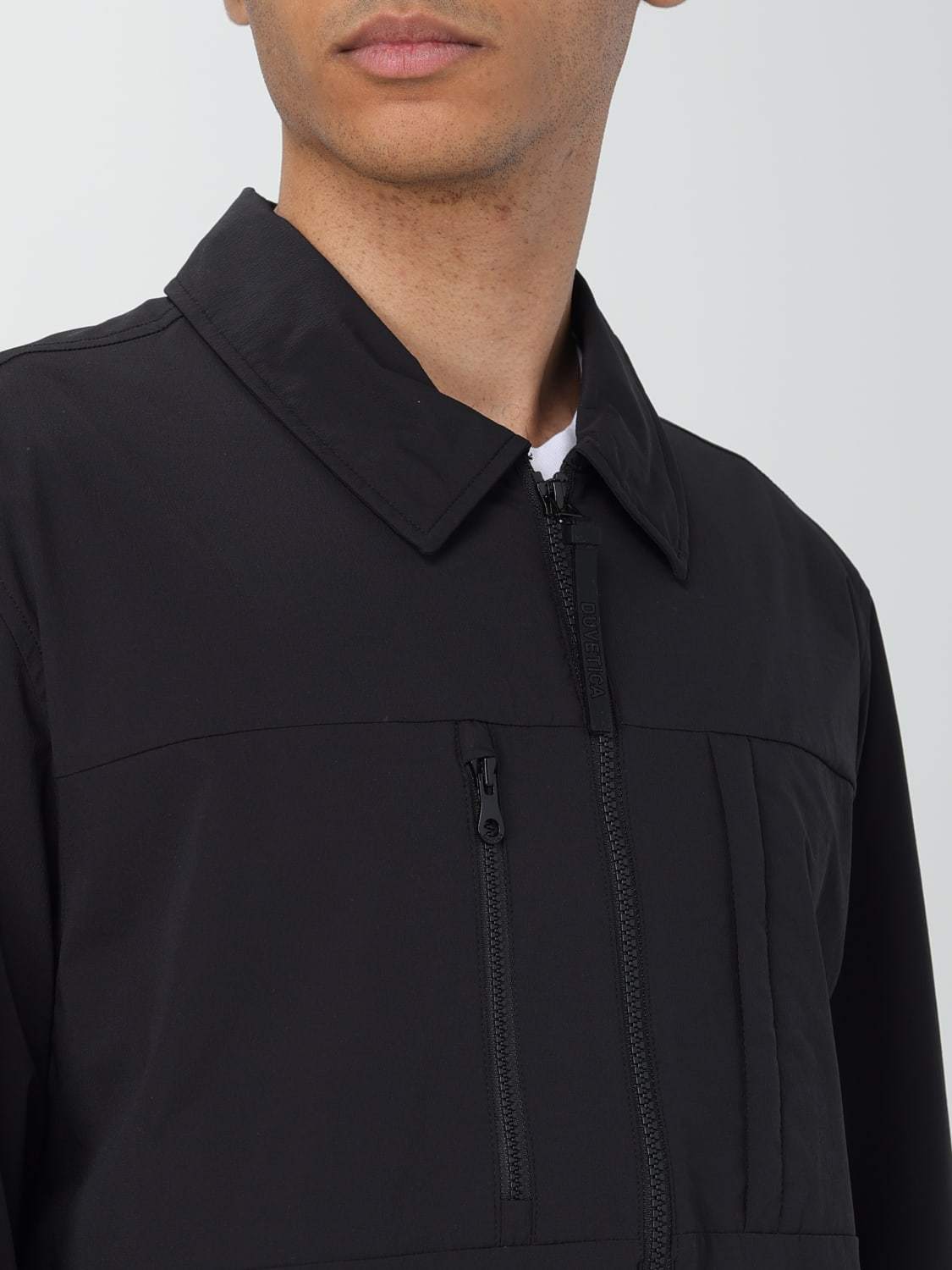 Duvetica Long-sleeved Casual Jacket In Black