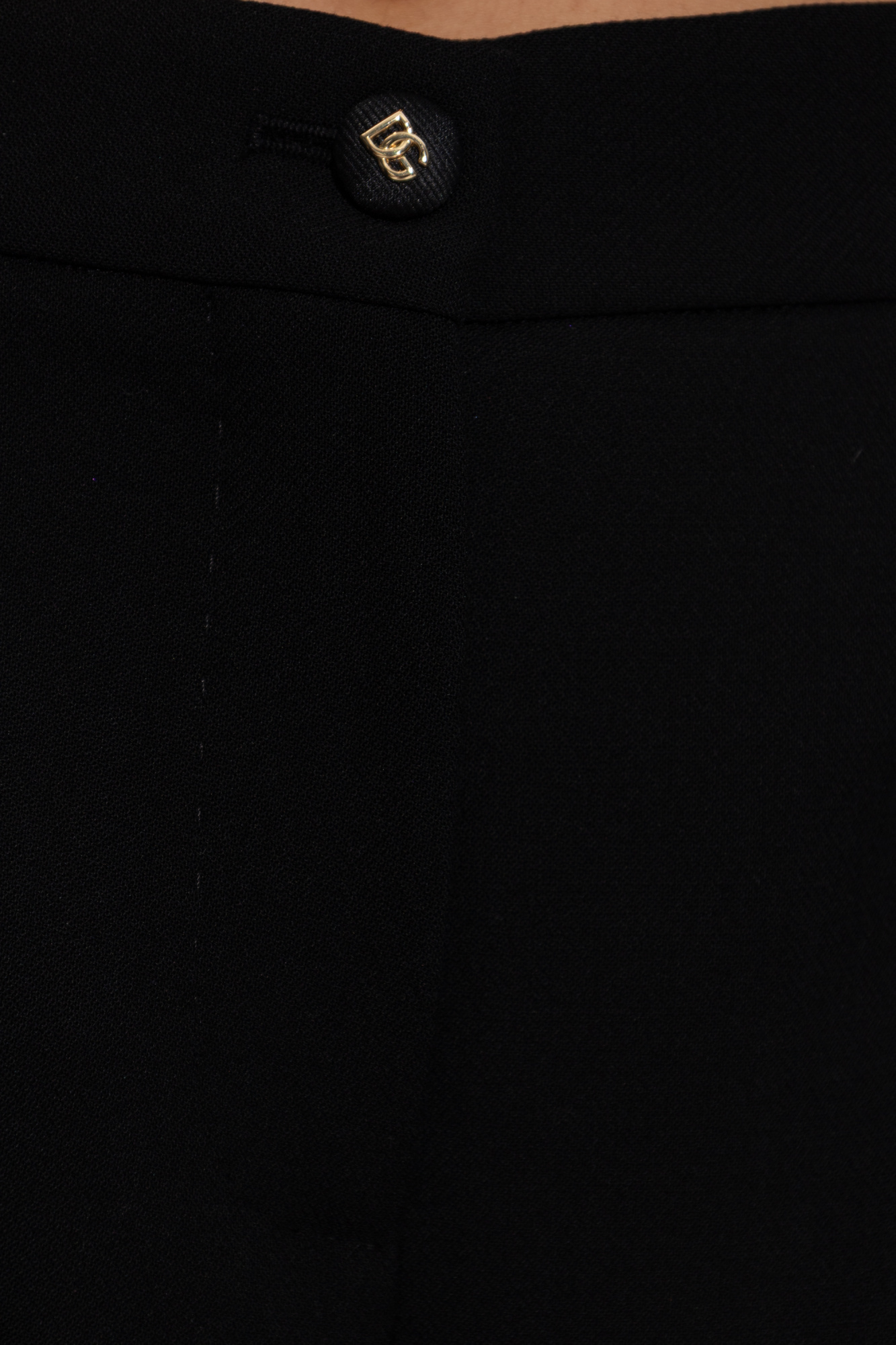 Dolce & Gabbana Wool Trousers In Black