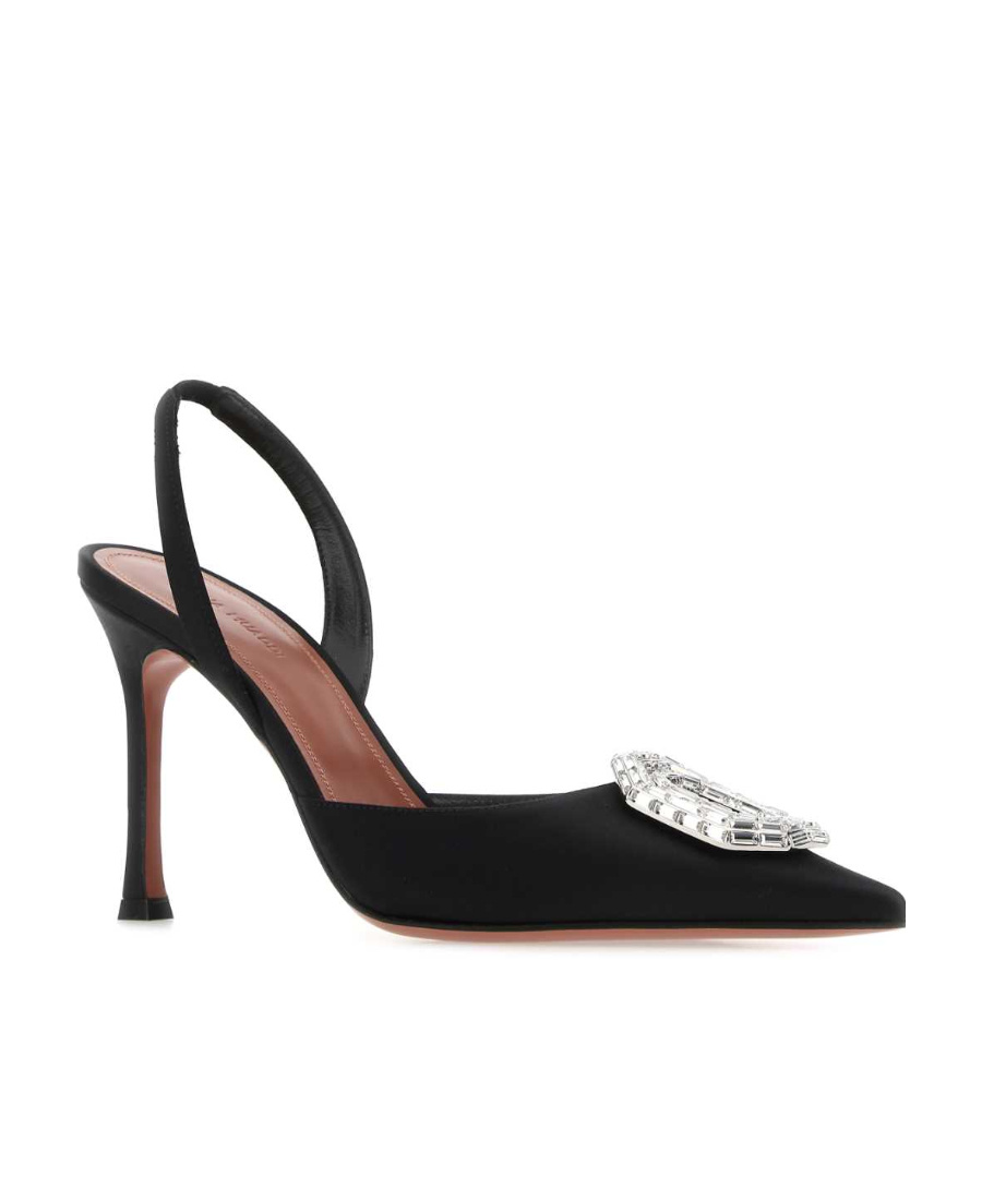 Shop Amina Muaddi Camelia 90mm Pumps In Black