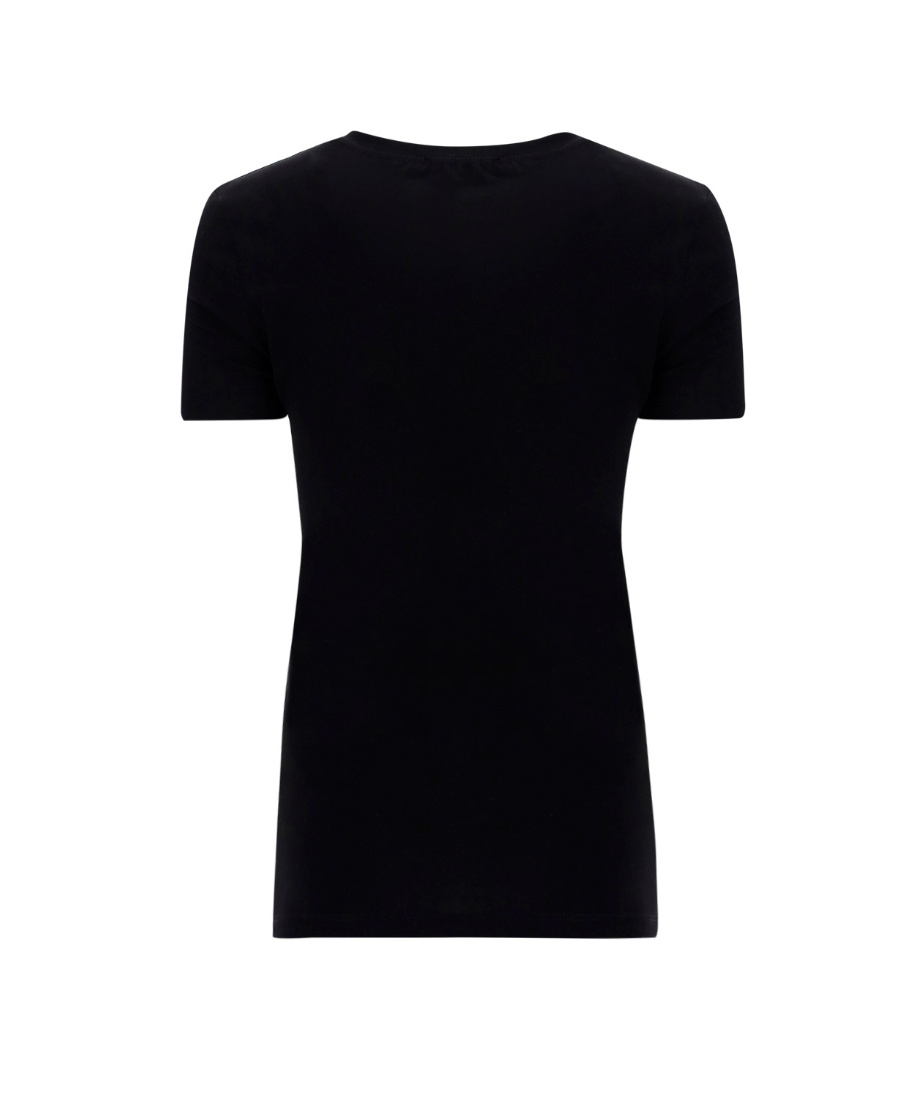 Moschino T-shirt With Round Neck And Short Sleeves In Black