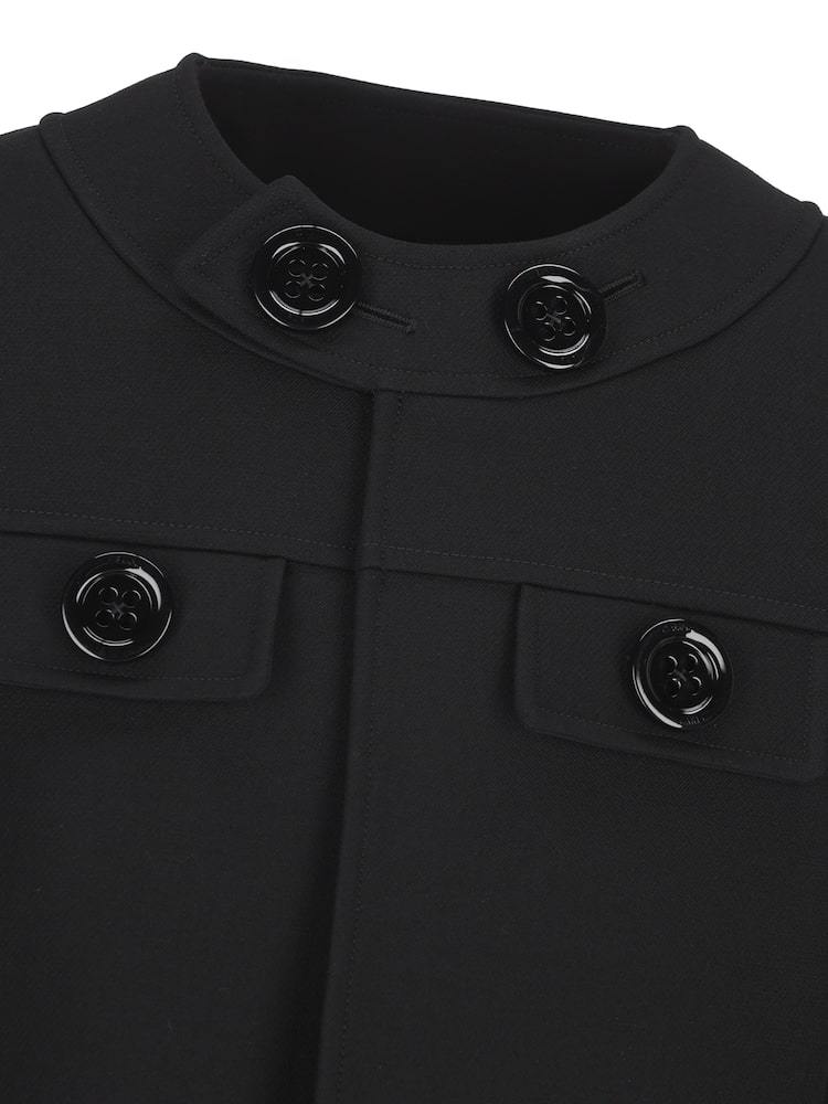 Celine Wool Jacket With Maxi Buttons In Black