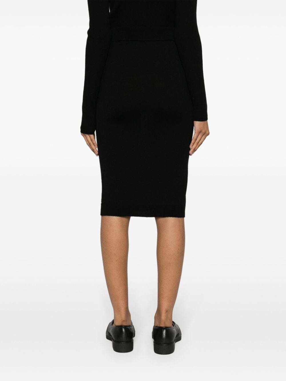 Vivienne Westwood Bea Orb-embroidered Knitted Skirt In Black