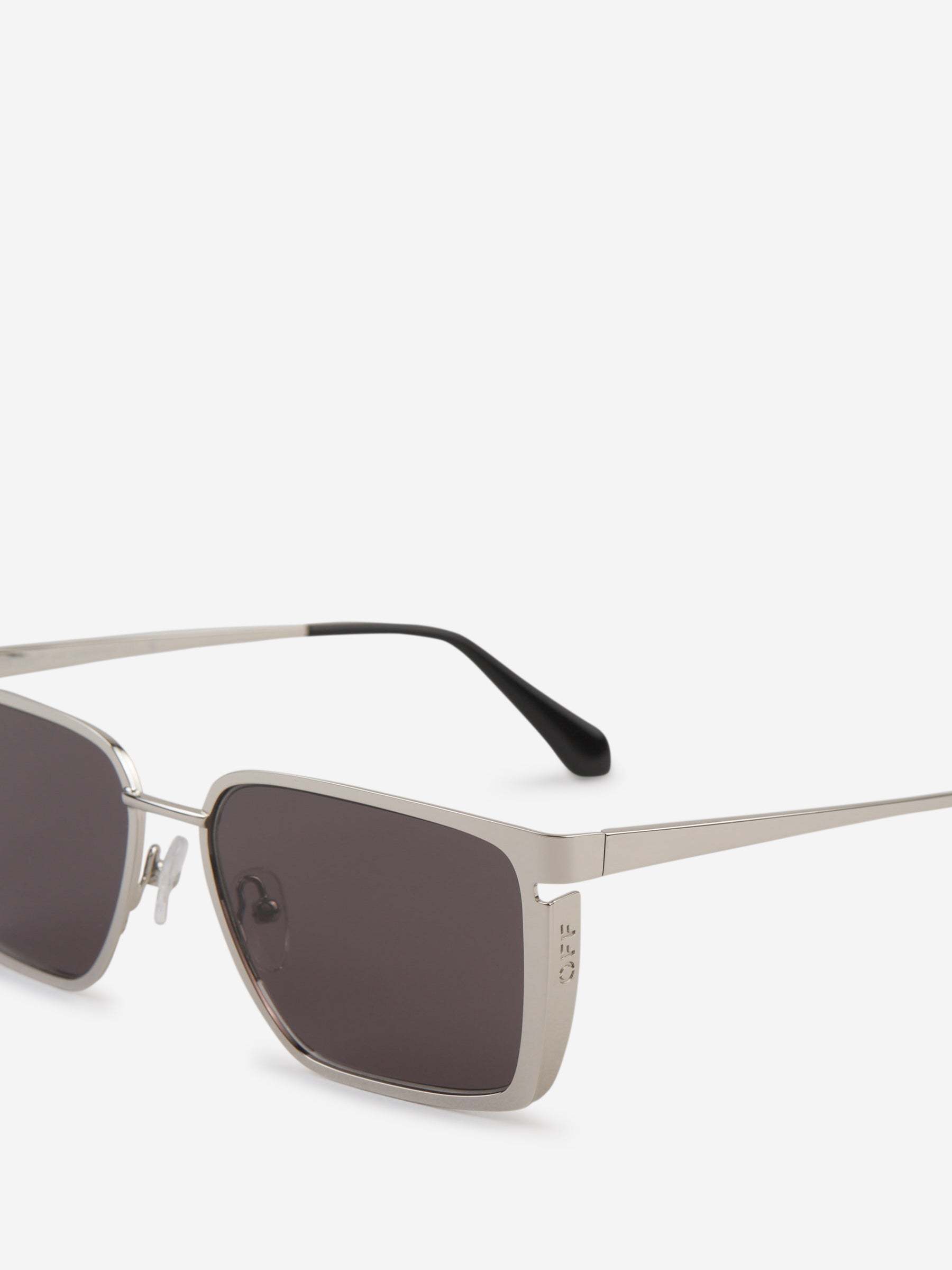 Off-white Yoder Rectangle-frame Sunglasses In Black