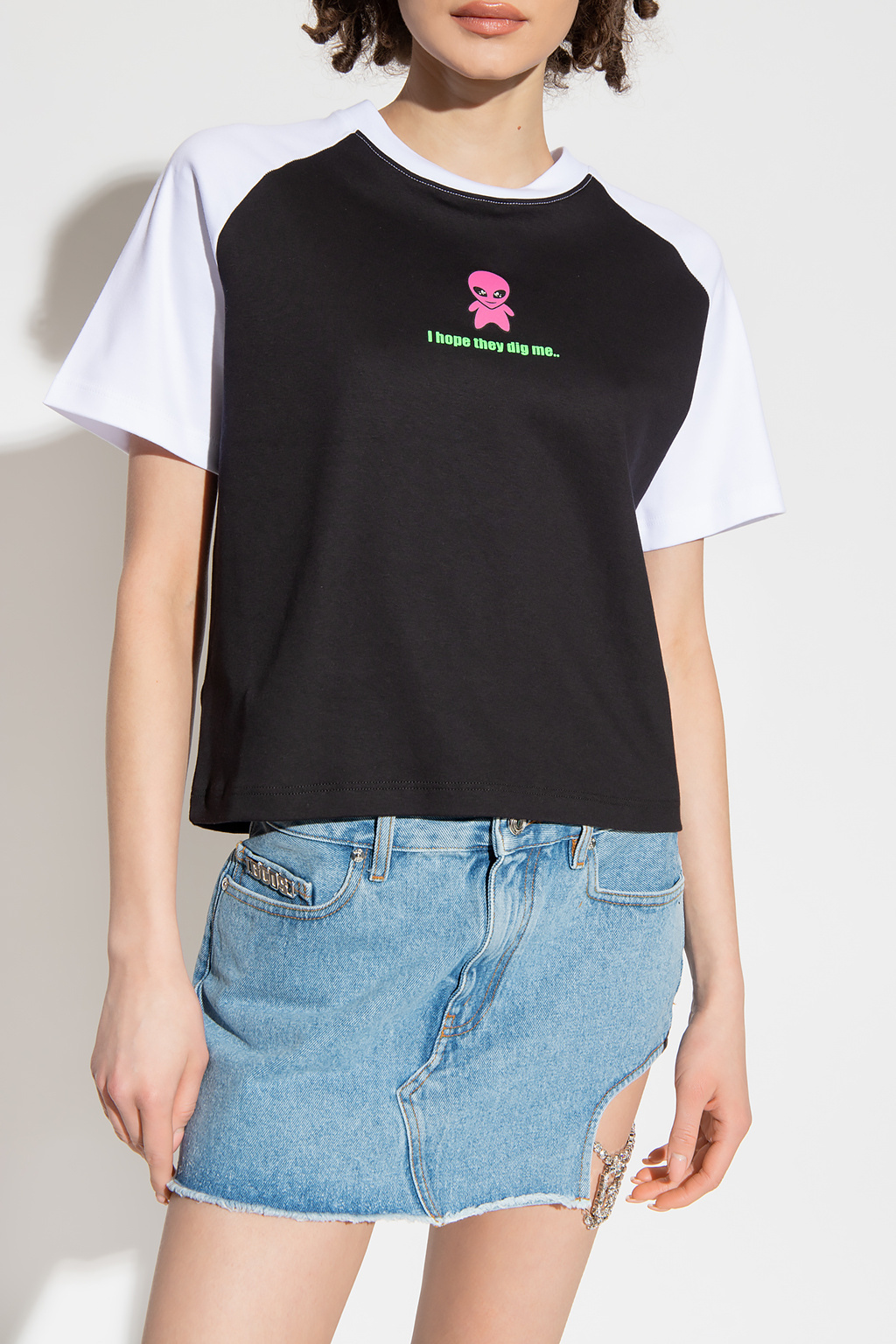 Gcds Slogan-print T-shirt In Black
