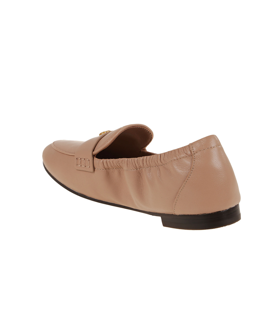 Tory Burch Blush-pink Loafers In Brown