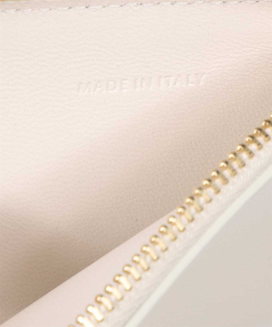 Jil Sander Zip-up Leather Purse In White