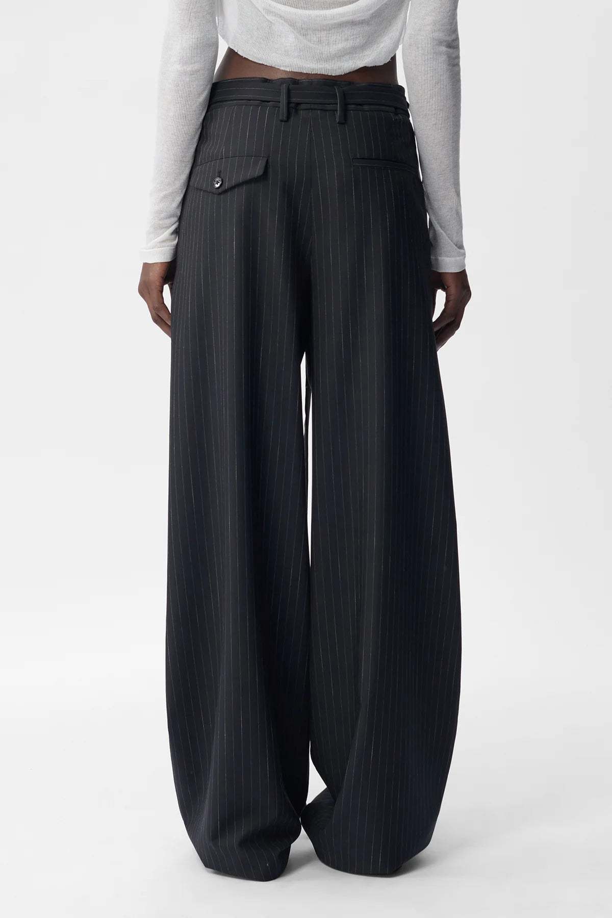 Ann Demeulemeester Linna Trousers In Black
