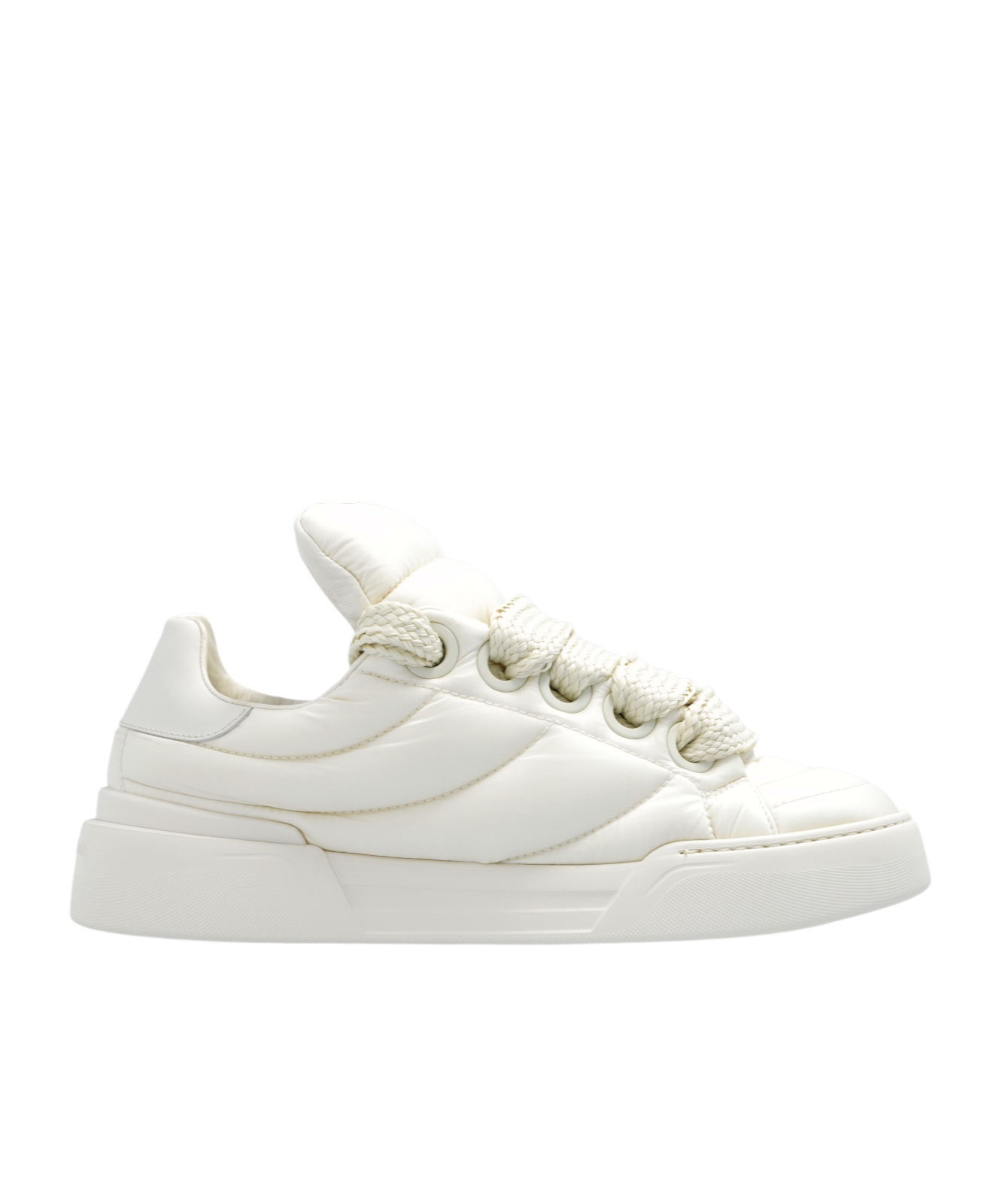 Dolce & Gabbana New Roma Padded Sneakers In White