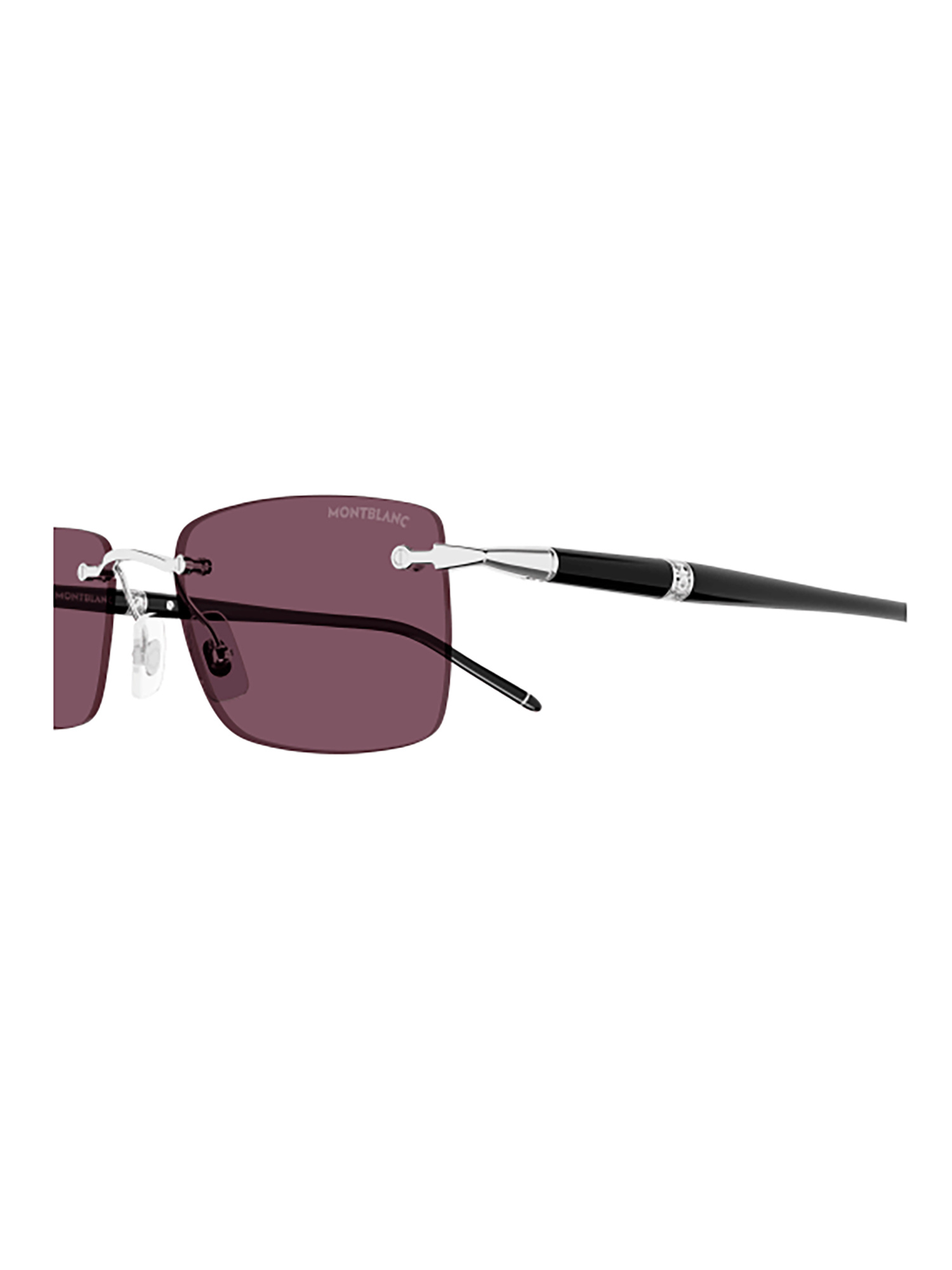 Montblanc Rectangle-frame Sunglasses In Purple