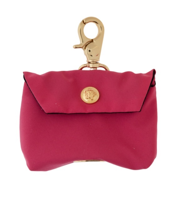 Versace Home Logo Clutch In Red