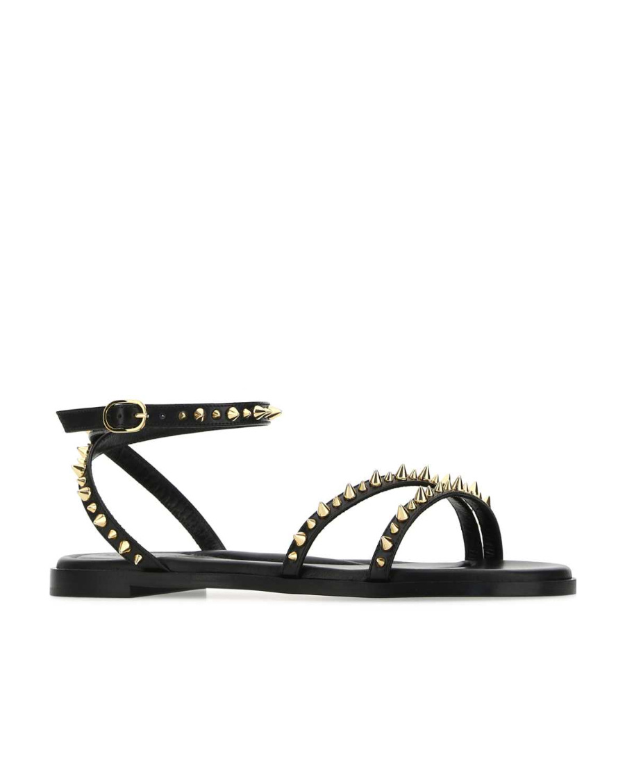 Alexander Mcqueen Studded Sandals In Black