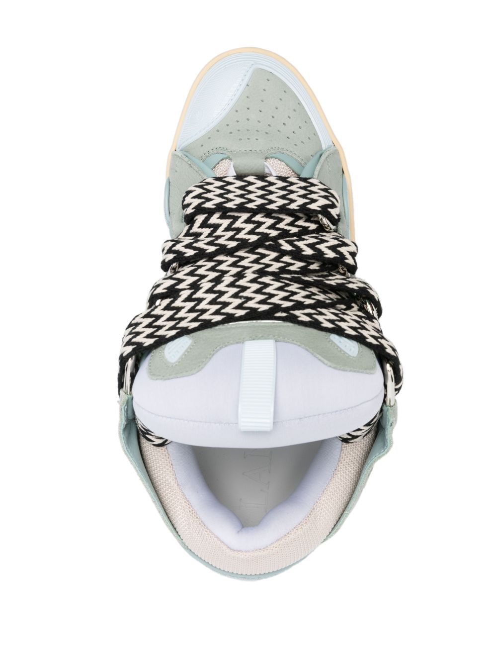 Lanvin Round Toe Sneakers In Green