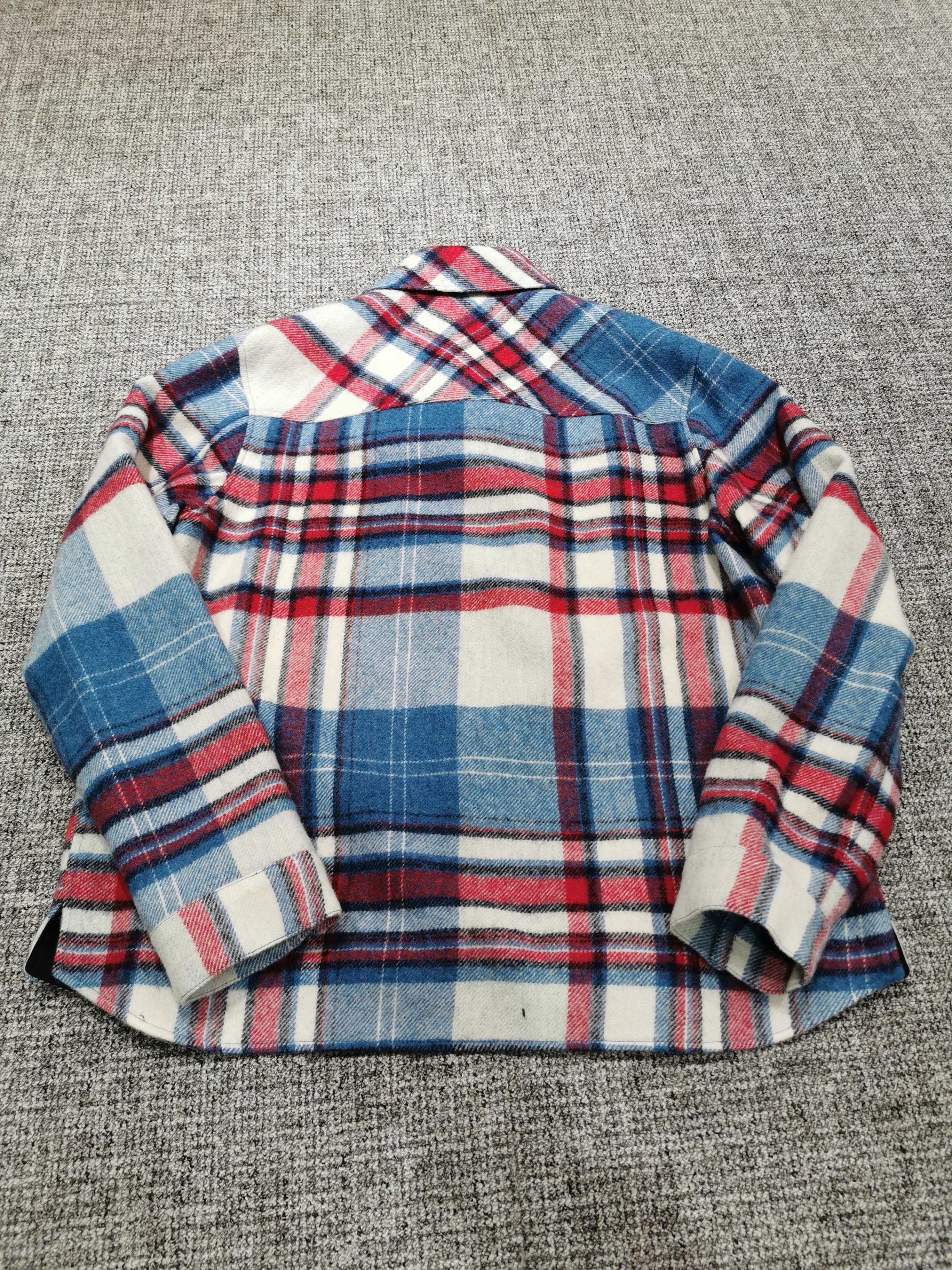 We11 Done Checked-print Shirt Jacket In Multicolor