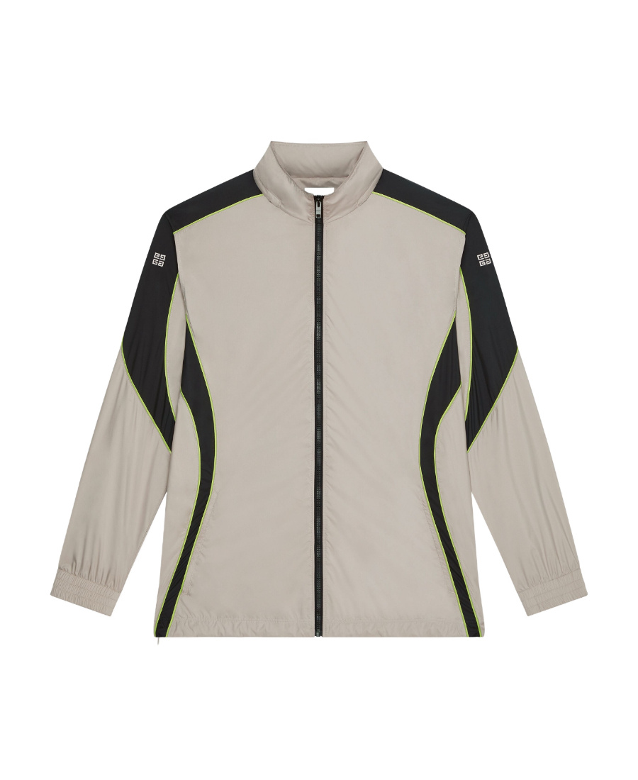 Givenchy Logo-print Hooded Jacket In Nude