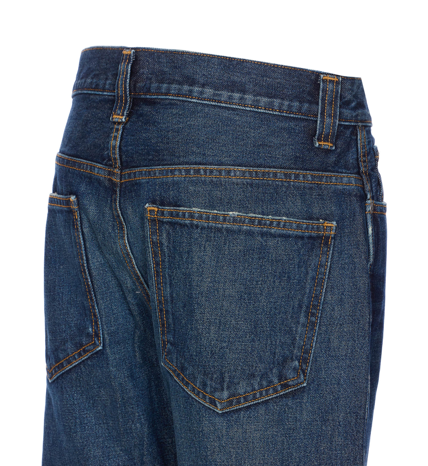 Khaite Jeans With Belt Loops In Blue