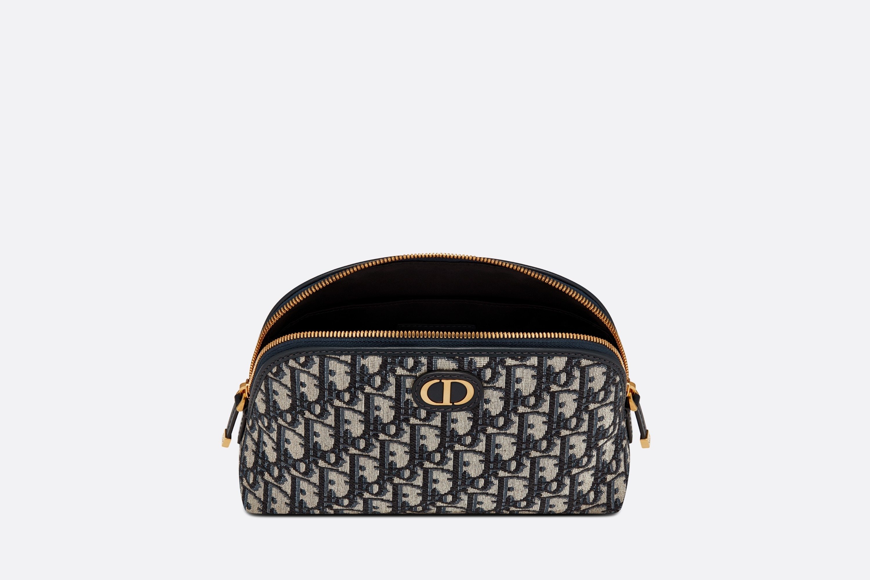 Dior Logo Makeup Bag In Black