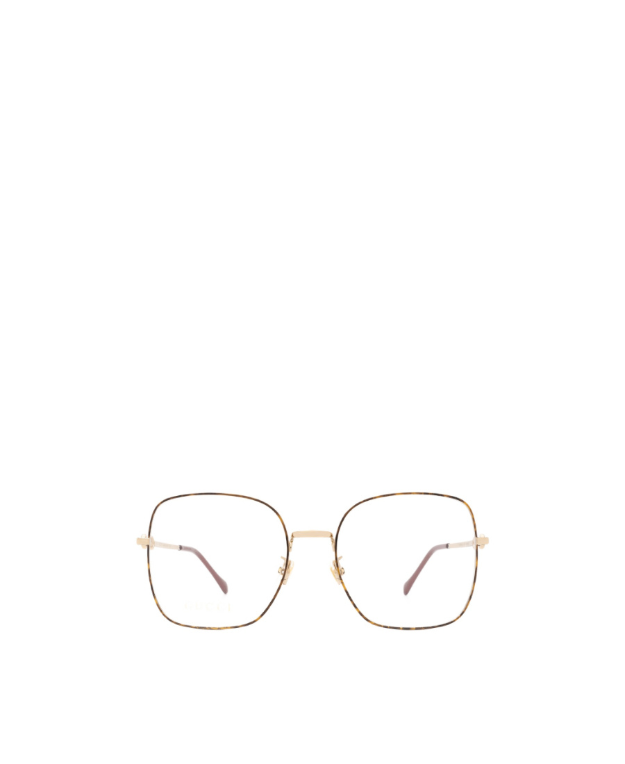 Gucci Horsebit Square-frame Glasses In Nude