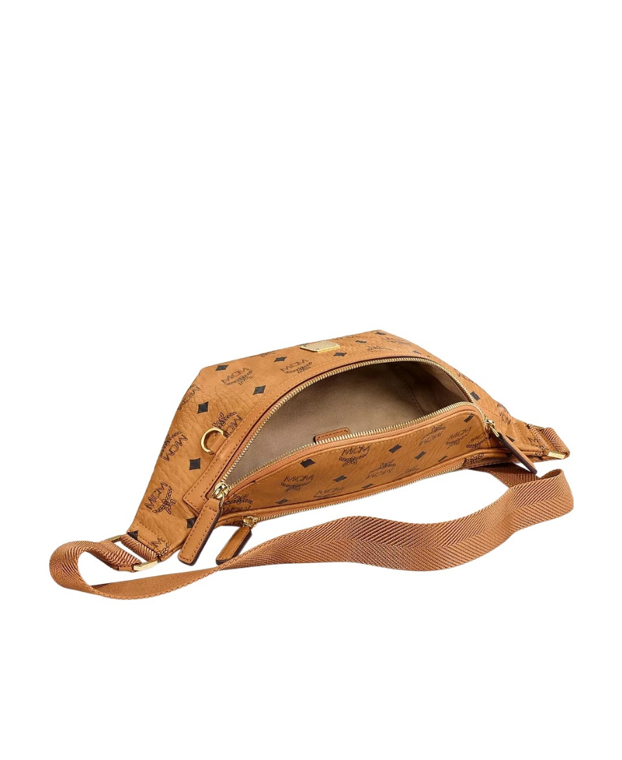 Mcm Visetos Small Belt Bag In Brown