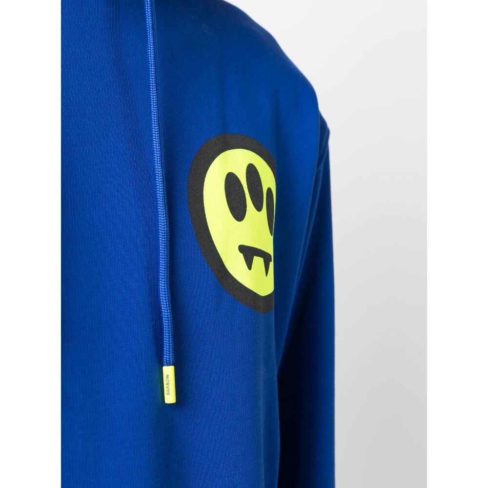Barrow Man Sweatshirt Bright Blue Size Xl Cotton In Blue