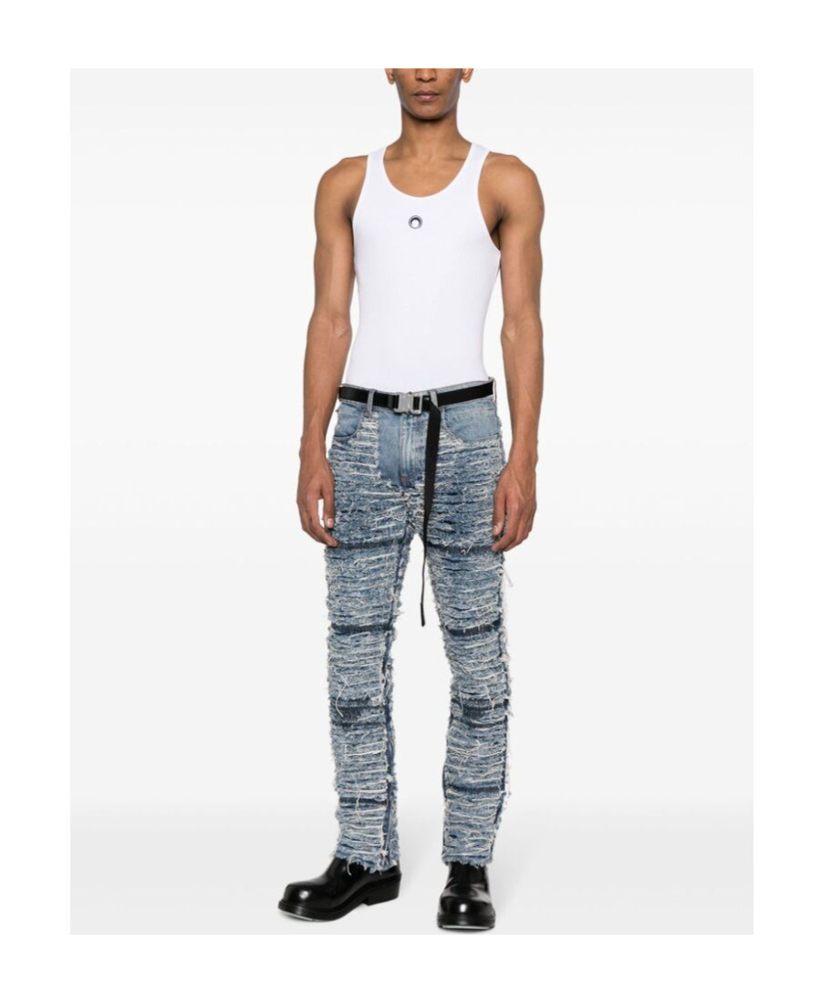 Alyx Belt Ring Jeans In Gray