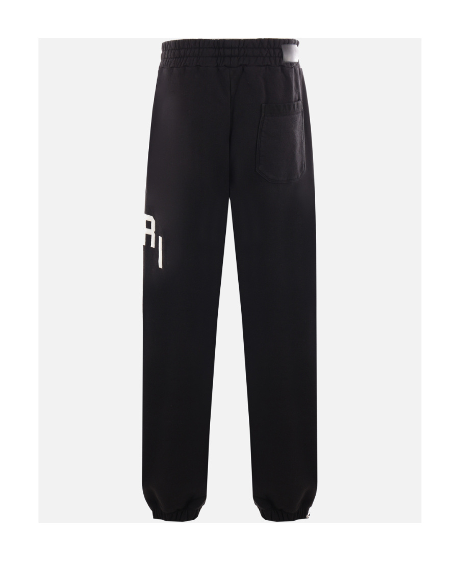 Amiri Hockey Logo-patch Track Pants In Black