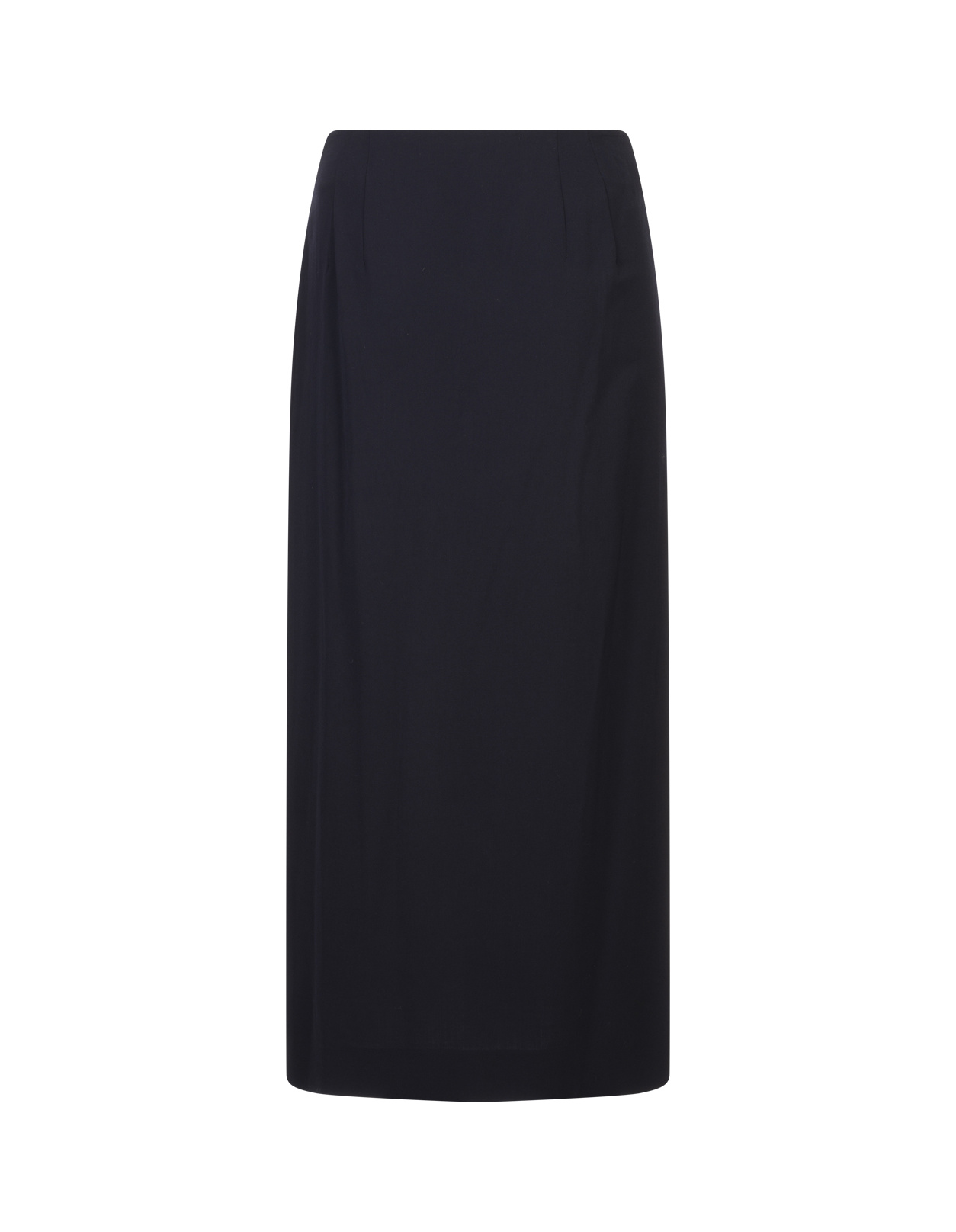 Moschino Midi Skirt With Toggle In Blue