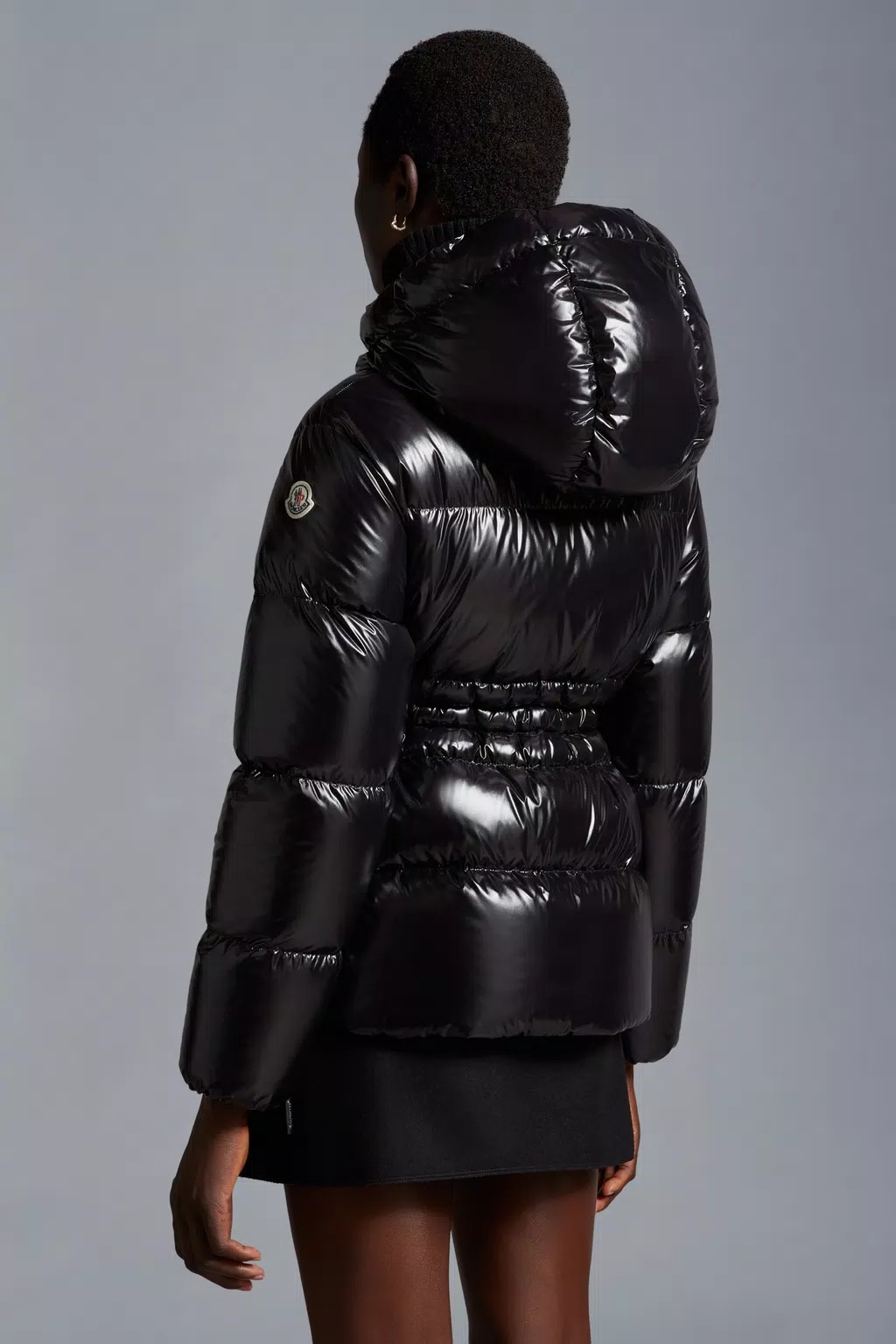 Moncler Taleve Zipper Down Jacket In Black