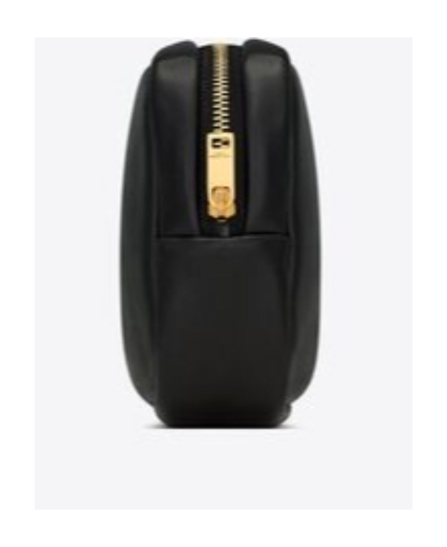 Saint Laurent Cassandre Mini Make-up Bag In Black