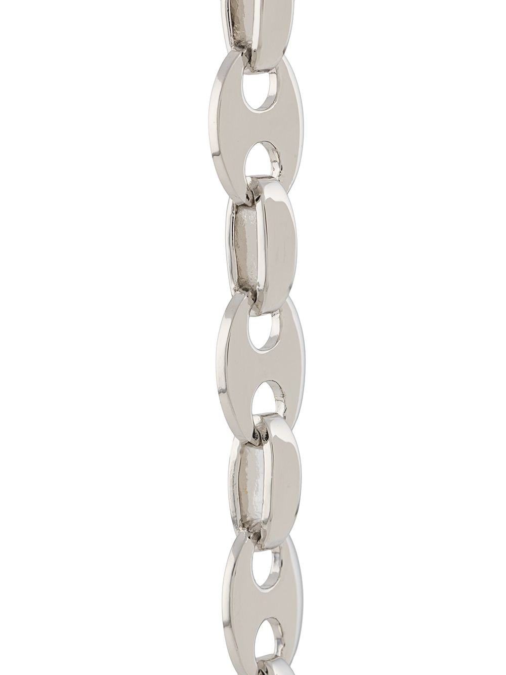 Rabanne Nano Silver-tone Earrings In White
